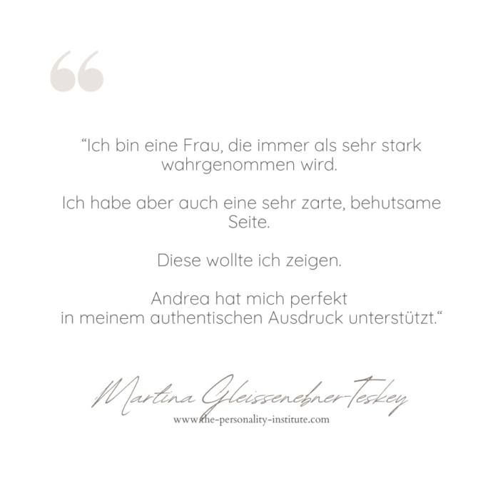 Kundenstimme feedback martina gleissenebner-teskey