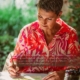Nahaufnahme Portrait von von Claudia Edelmayer-Murri, Künstlerin malend
