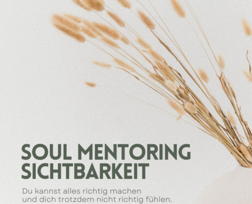 Carousel über echte Sichtbarkeit, innere Führung und Soul Mentoring für Selbstständige.