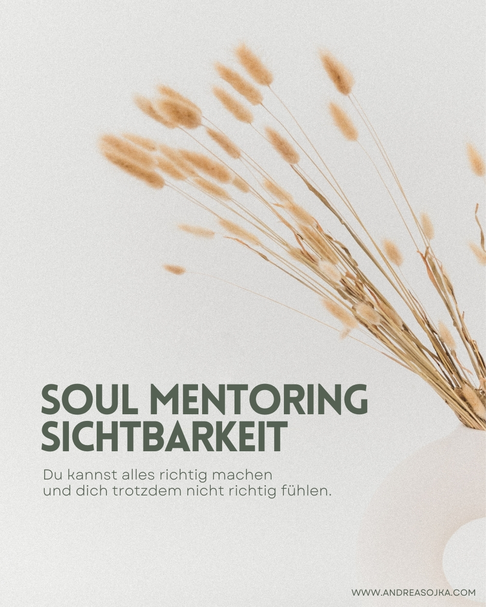 Beitrag Foto start ins jahr Carousel über echte Sichtbarkeit, innere Führung und Soul Mentoring für Selbstständige.