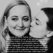 Mutter Tochter Weihnachtsshooting Feedback