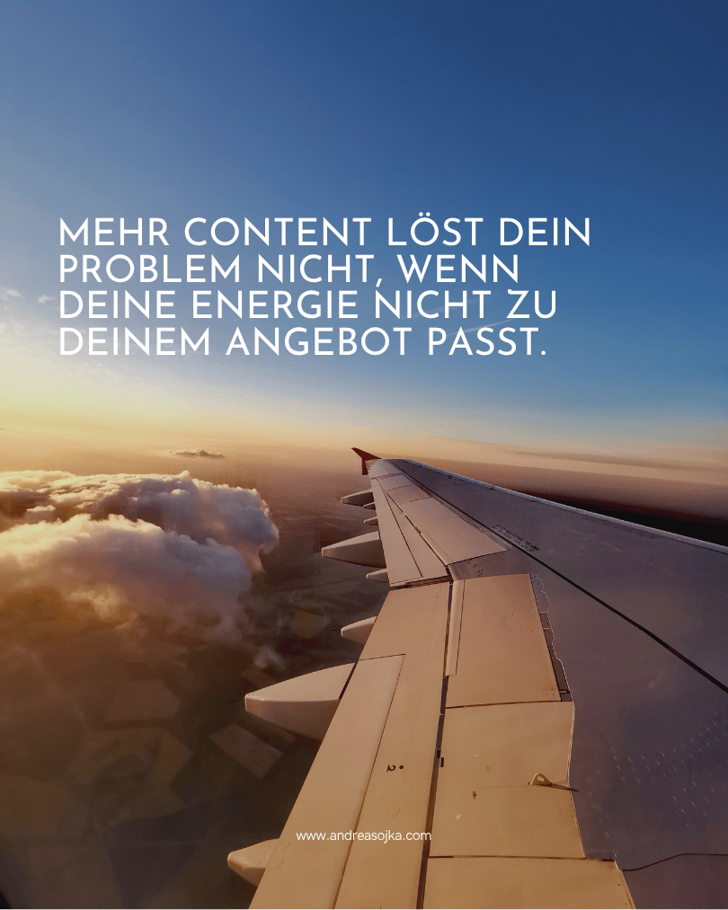 Flugzeug - Sichtbarkeit dir selbst gegenüber