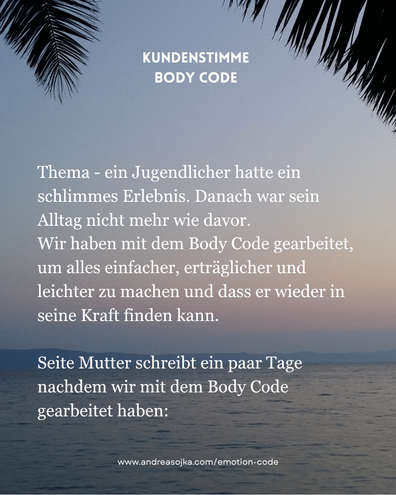 Kundenfeedback zum Body Code Kundenfeedback zum Body Code