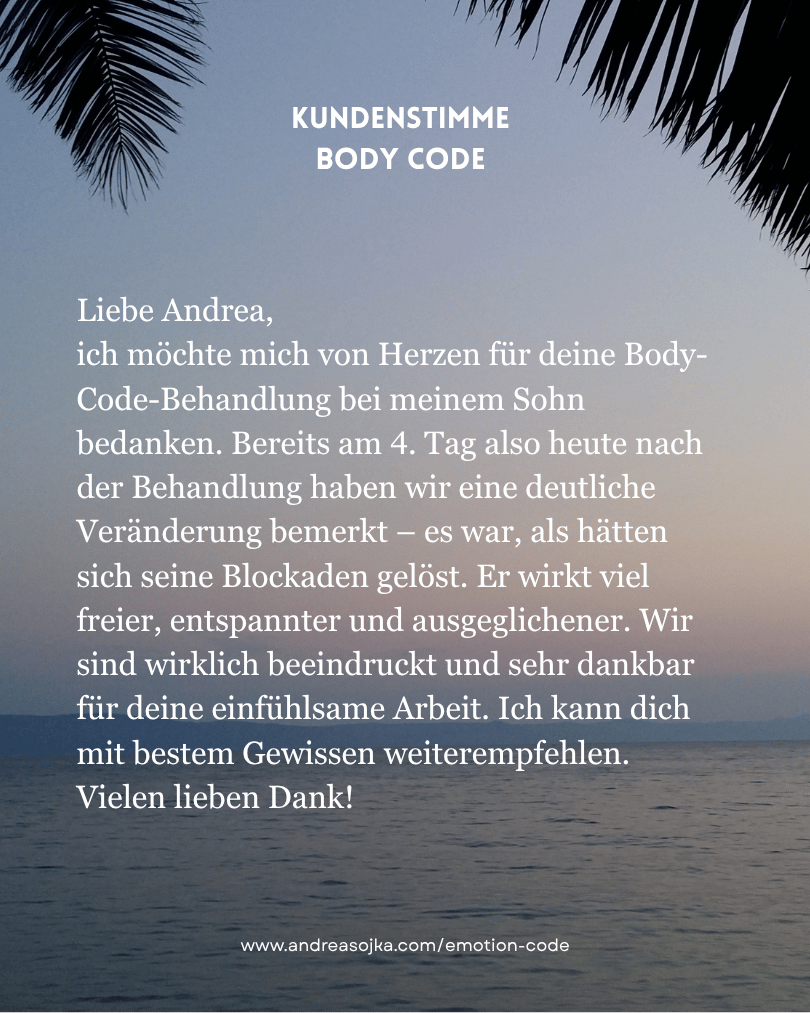 Feedback Kundenfeedback zum Body Code
