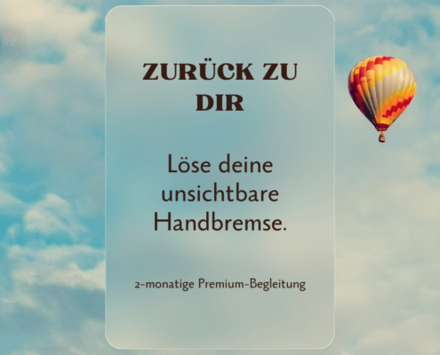 Angebot zurück zu dir, Heißluftballon am Himmel